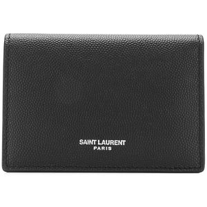 メンズ Saint Laurent サンローラン Paris 二つ折り財布 ブラック