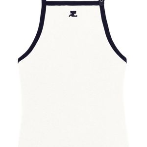 Courreges Black Cotton Jersey T-Shirt for men