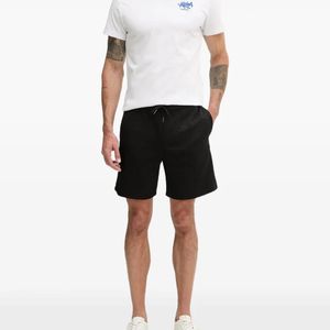 ARMANI EXCHANGE White Logo-Jacquard Track Shorts for men