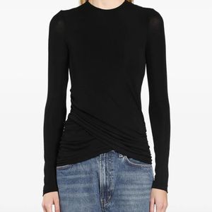 Agolde Black Twist Eve Tee Jersey
