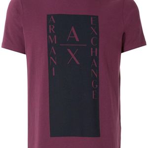 メンズ Armani Exchange ロゴ Tシャツ レッド