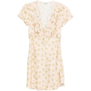 Sandro White Floral Print Mini Dress