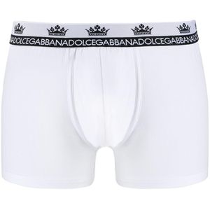 メンズ Dolce & Gabbana プリント ボクサーパンツ ホワイト