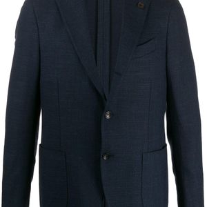 メンズ Lardini シングルジャケット ブルー