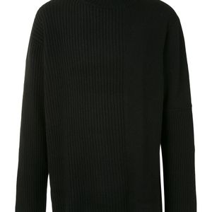 メンズ Yohji Yamamoto ハイネック セーター ブラック