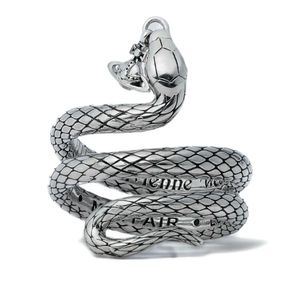 Vivienne Westwood White Albane Snake-Design Ring