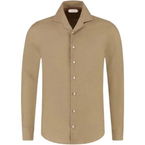 Aurélien Natural Seaside Popover Linen Shirt for men