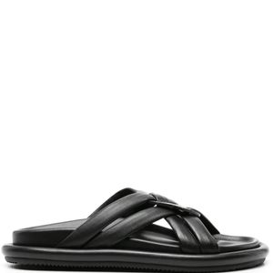 Moncler Black 'Bell' Slides