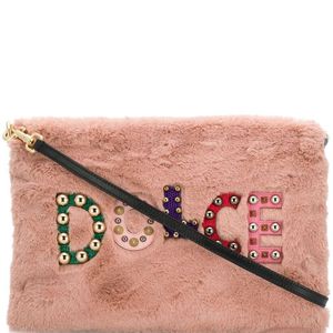 Dolce & Gabbana ファスナー クラッチバッグ ピンク
