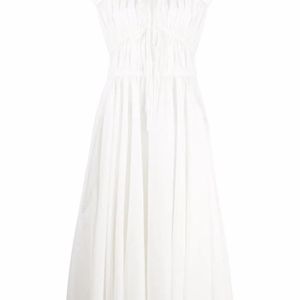 TOVE White Phoebe Organic Cotton Dress