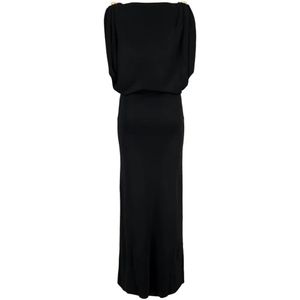 Altuzarra Black Henderson Draped Dress