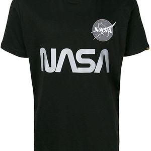メンズ Alpha Industries Nasa Tシャツ ブラック