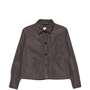 Aspesi Brown Button-Up Patch-Pocket Jacket