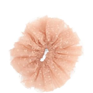 Red(v) Pink Ruffled Scrunchie