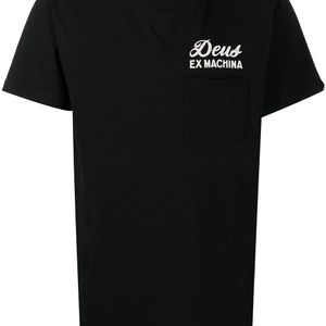 メンズ Deus Ex Machina アドレスプリント Tシャツ ブラック