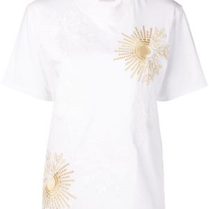 T-shirt à détails en dentelle Lanvin en coloris Blanc