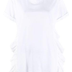 T-shirt con ruches di N°21 in Bianco