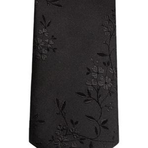 メンズ Dolce & Gabbana フローラルジャカード ネクタイ ブラック