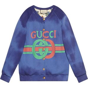 Gucci ロゴ スウェットシャツ ブルー