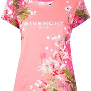 Givenchy フローラル Tシャツ ピンク