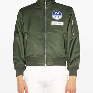 Department 5 Green Zip-Up Patch Jacket for men