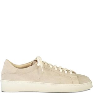 Eleventy Natural Lace-Up Suede Sneakers for men