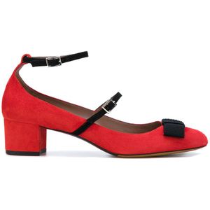 Zapatos de tacón con lazo y tiras Tabitha Simmons de color Rojo