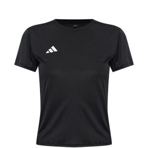 Adidas Black Adizero Logo-Print T-Shirt