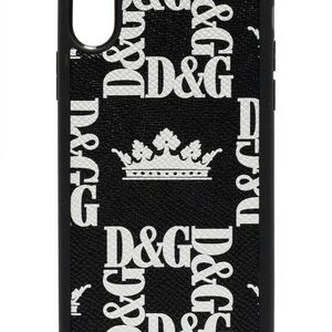 メンズ Dolce & Gabbana プリント Iphone X ケース ブラック