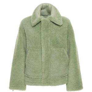 Jacquemus Green Le Manteau Pastre Shearling Jacket