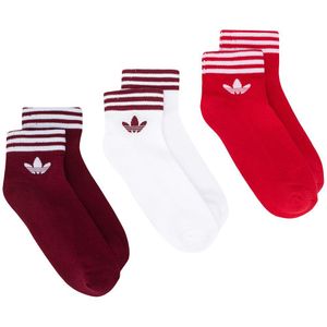 Adidas ロゴ 靴下 セット レッド