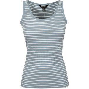 Ralph Lauren Blue Striped Ribbed Tank Top