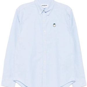 Chocoolate Blue Logo-Patch Shirt for men