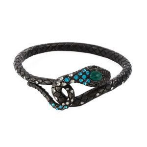 Lanvin Black Snake Bracelet