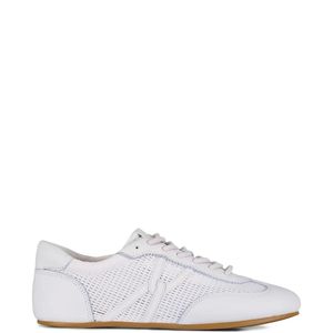 Veronica Beard White Riviera Mesh Panelled Sneakers