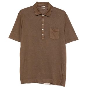 Massimo Alba Brown Polo Wembley À Poche Poitrine for men
