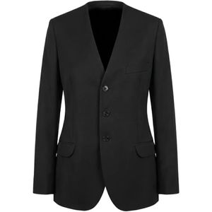 Jil Sander Black Collarless Single-Breasted Blazer