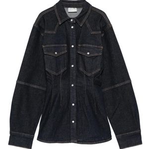 Gestuz Blue Gzmae Buttoned Pocket Shirt