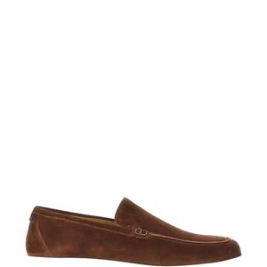 Loake Brown Tuscany Suede Loafers for men