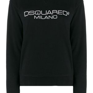 DSquared² ディースクエアード ロゴ スウェットシャツ ブラック