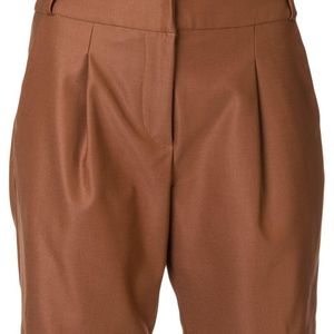 Shorts de talle alto Manning Cartell de color Marrón