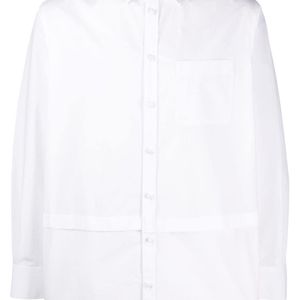 メンズ Valentino フロントパネル シャツ ホワイト
