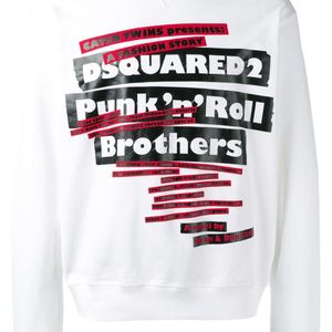 メンズ DSquared² Punk'n'roll Brothers スウェットシャツ