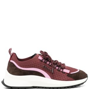 Bally Brown Daryel Mesh-Panel Sneakers