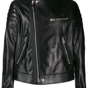 Veste de moto en cuir Tom Ford pour homme en coloris Noir
