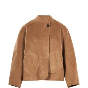 Soeur Brown Windsor High-Neck Coat