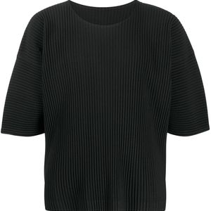 メンズ Homme Plissé Issey Miyake プリーツ トップ ブラック