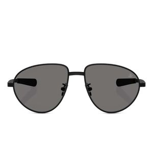 Moncler Grey Lunettes De Soleil Vizla À Monture Ovale