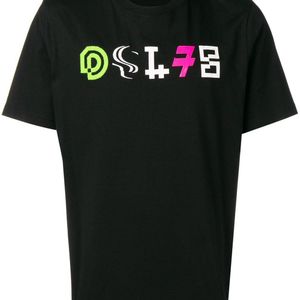 メンズ DIESEL Dsl78 プリント Tシャツ ブラック