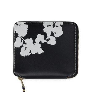 DENIM TEARS Black Cotton Wreath Wallet for men